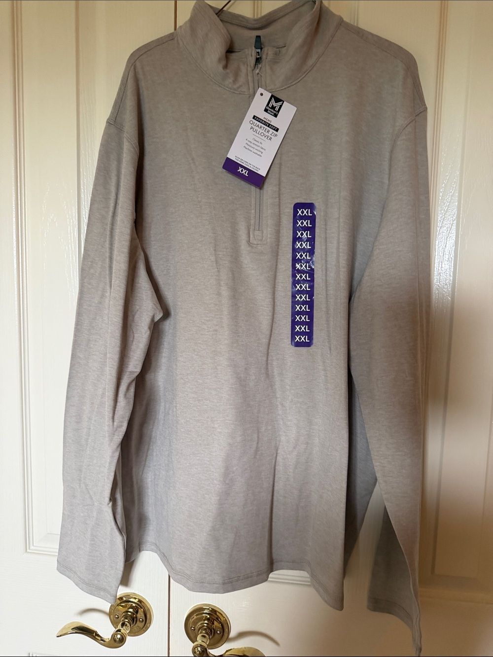 Mossimo Supply Co. Quarter-Zip Pullover Light Gray